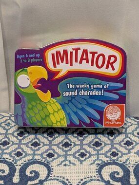 IMITATOR by MindWare Sound Charades COMPLETE Fun Family Game In Tin Ages 6+